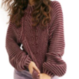 Free People Sweetheart Mock Neck Sweater